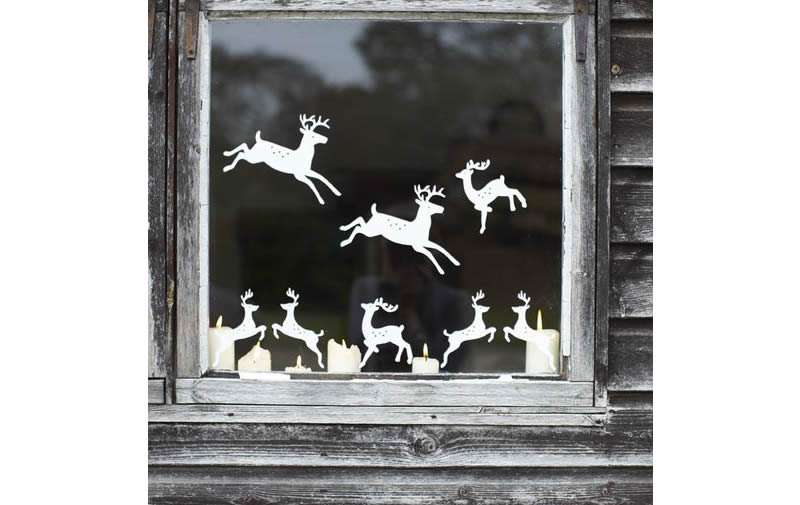 Reindeer Christmas stickers