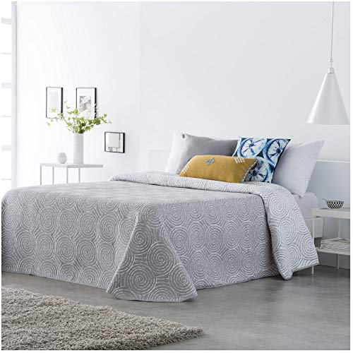 COTTON ARTean Summer Bedspread Seron Gray - Reversible 180 Bed