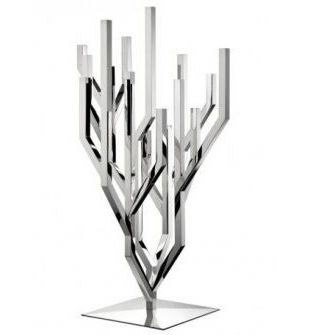 4 steel design candelabra