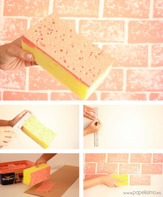 sponged-brick-effect