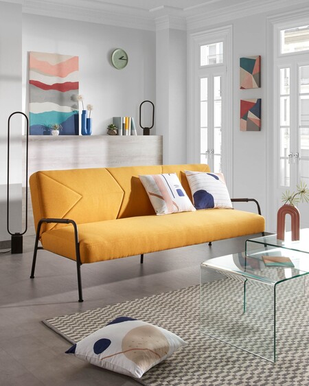 Mustard sofa bed