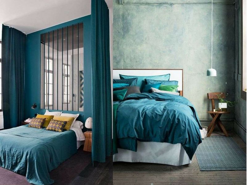 decorate the room with petrol green