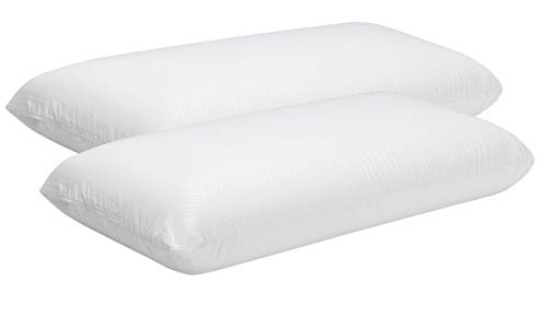 Pikolin Home - Pack 2 ergonomic visco pillows with adaptable double cover with Memory Foam core to sleep on your side or on your back