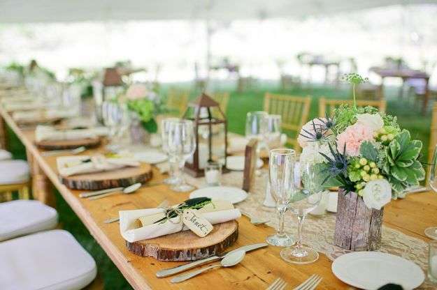 Country style summer table