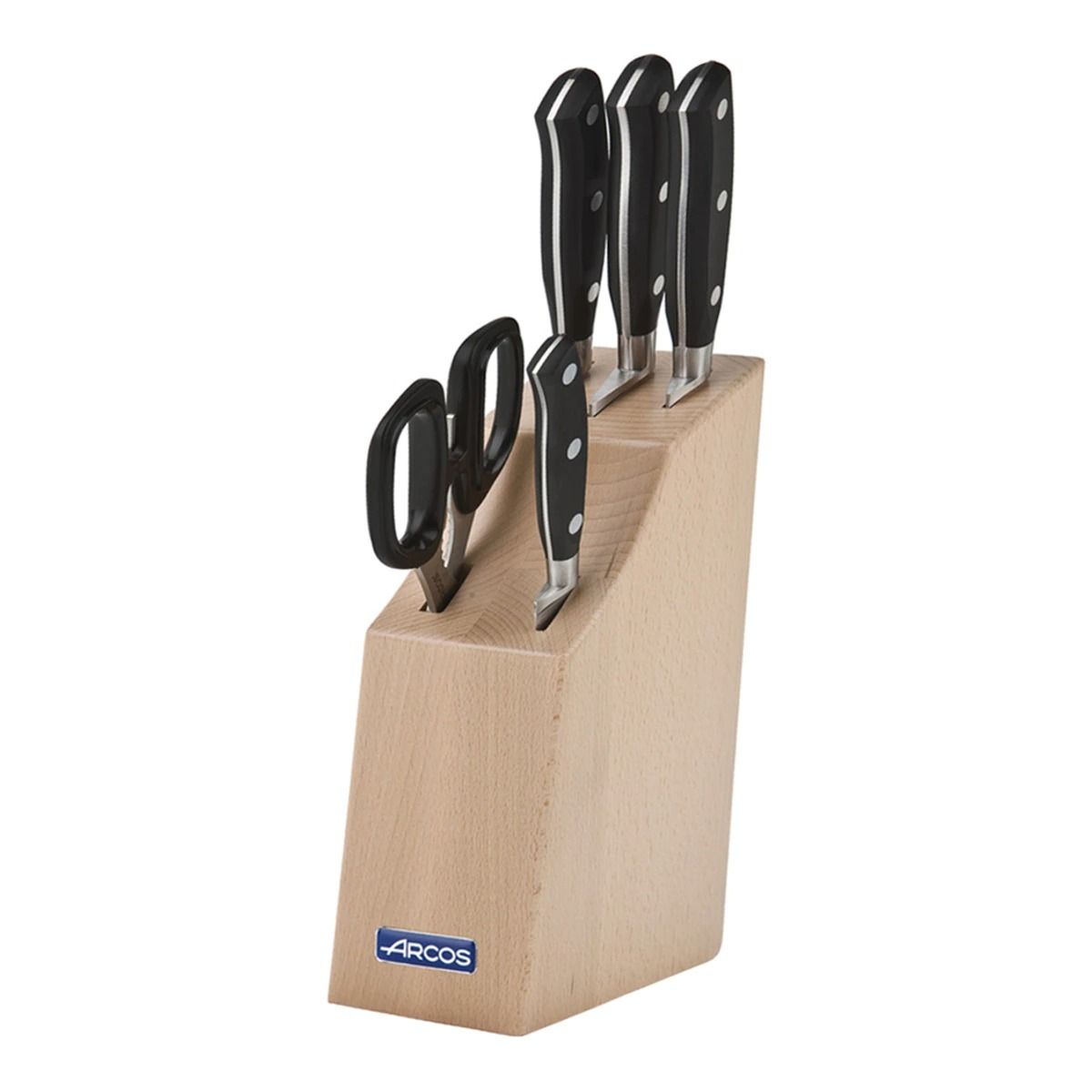 4-knife block and scissors Riviera Arcos