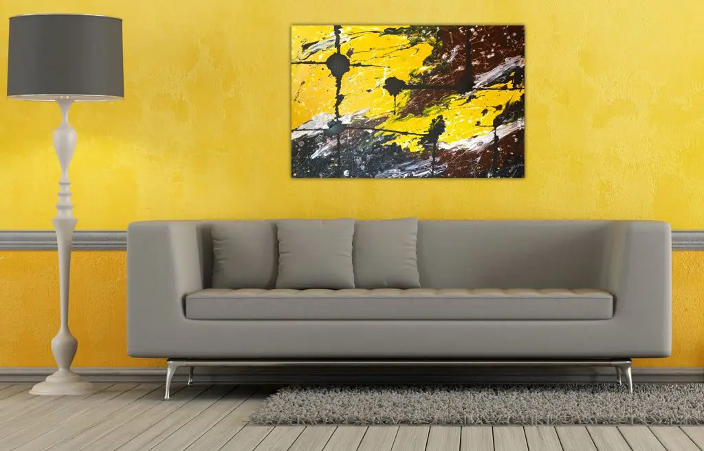 yellow-living room-walls