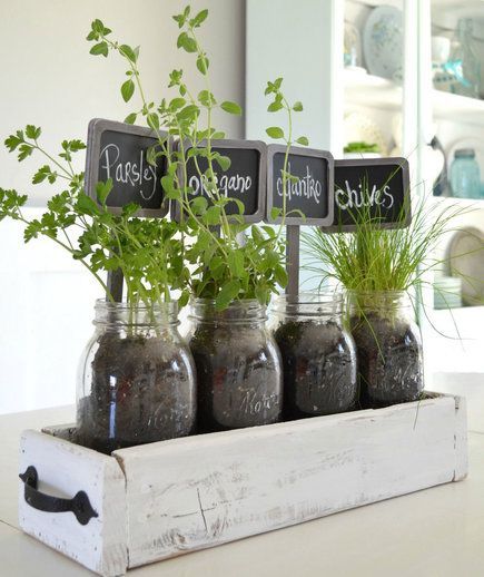 Recycled glass jars