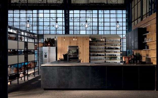 industrial style kitchen