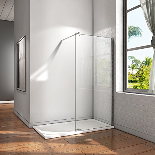 Shower screen Panel Fixed Screen 8mm tempered glass for bathroom (70x200cm)