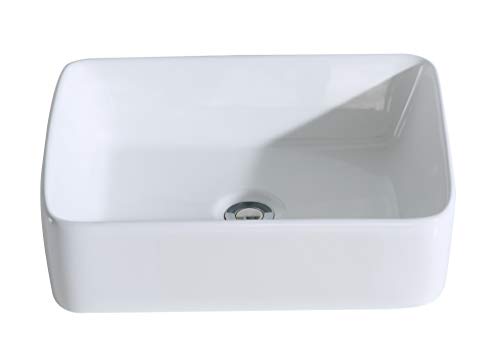 Eridanus Ceramic Sink, Rufus-01 Series Countertop Rectangle Sink (49x37x13,5cm)