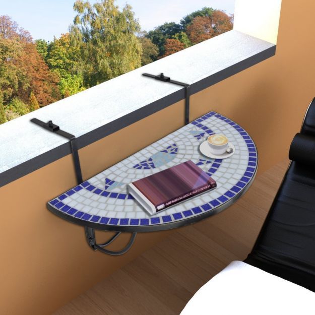 semicircular balcony table