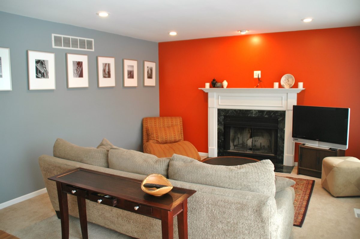 color-pearl-gray-matching-orange-living room