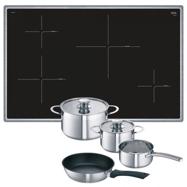 pot set for induction hob