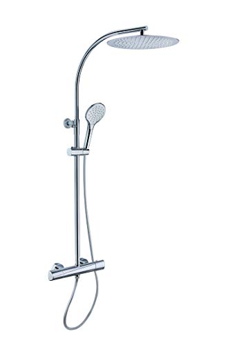 Strohm TEKA - ITACA thermostatic shower column with SafeTouch system, anti-burns and anti-twist.