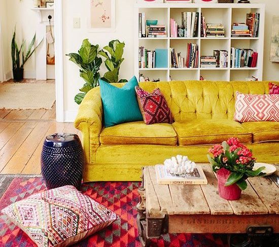 Bohemian style living room