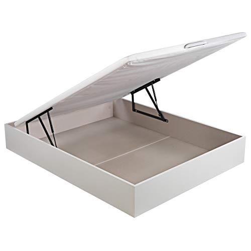 ROYAL SLEEP Large Capacity Folding Canapé (150x190), 3D Breathable Lid, White Color Assembly and Removal of Used Included 