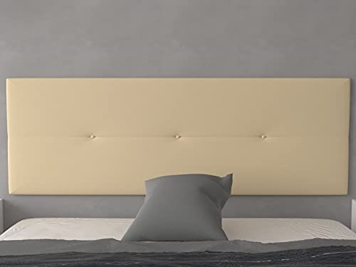 LA WEB DEL COLCHON - Julie Upholstered Headboard for 150 Bed (160 x 55 cm) Beige