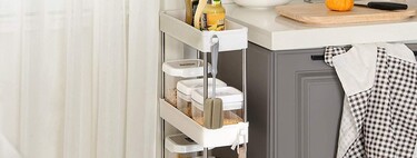 11 very narrow shelves, trolleys and drawers, to solve storage problems in small spaces