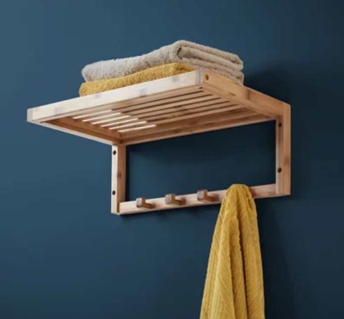 Bamboo towel rack