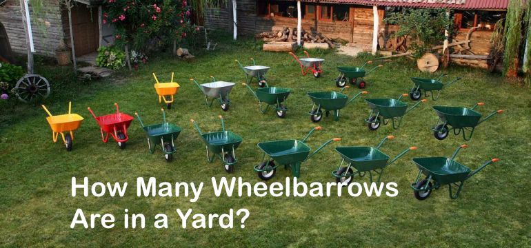 How many wheelbarrows is a yard of mulch?