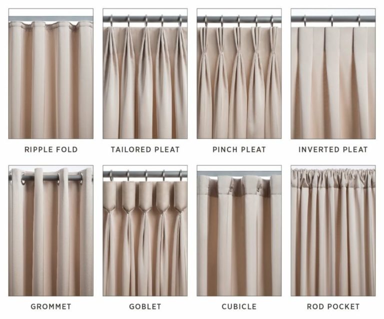 What are the different types of curtain tracks?
