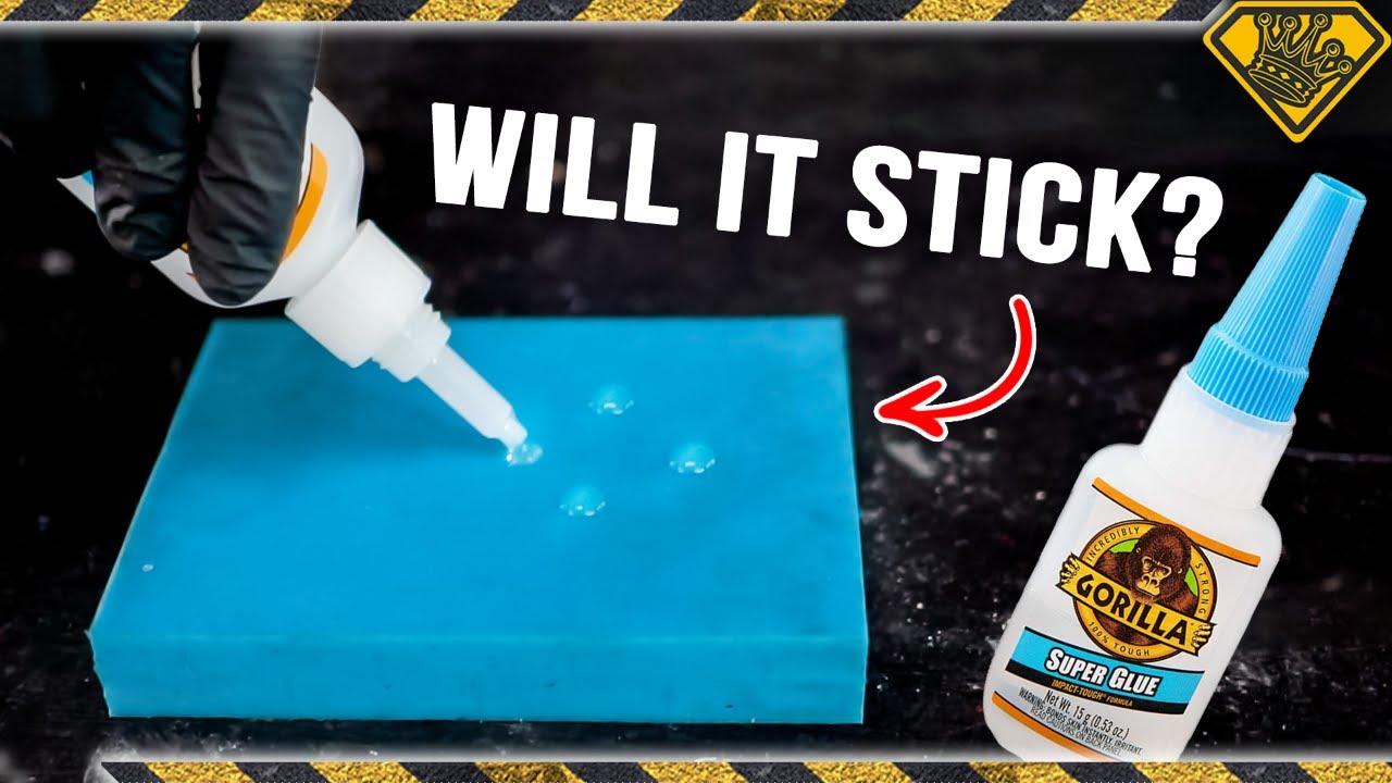 What will super glue not stick to?