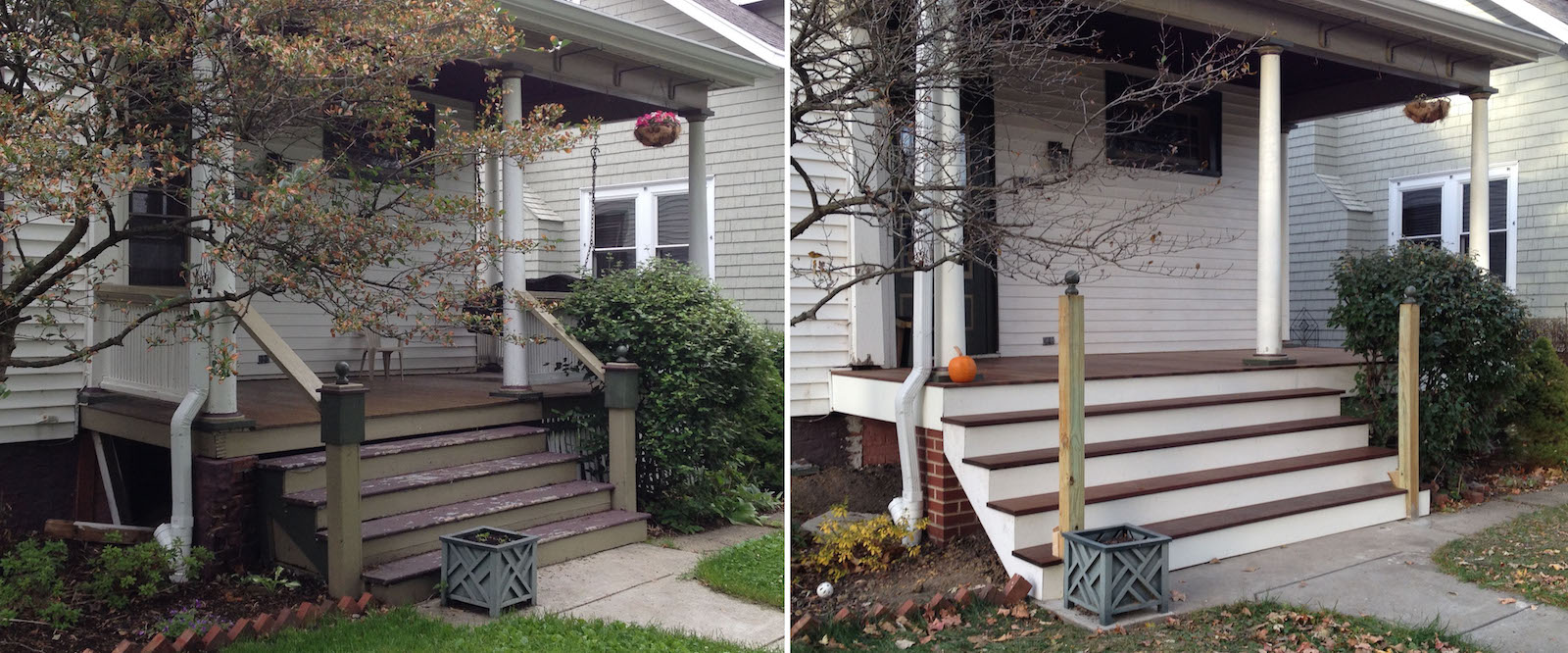 How do you rebuild a front porch?