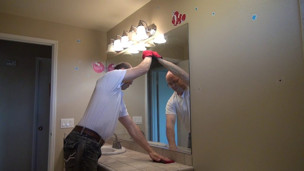 Remove Mirror Glued To Wall