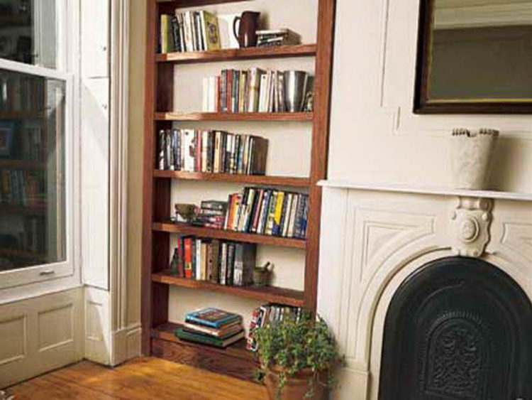 How much does it cost to have built in bookshelves built? Interior