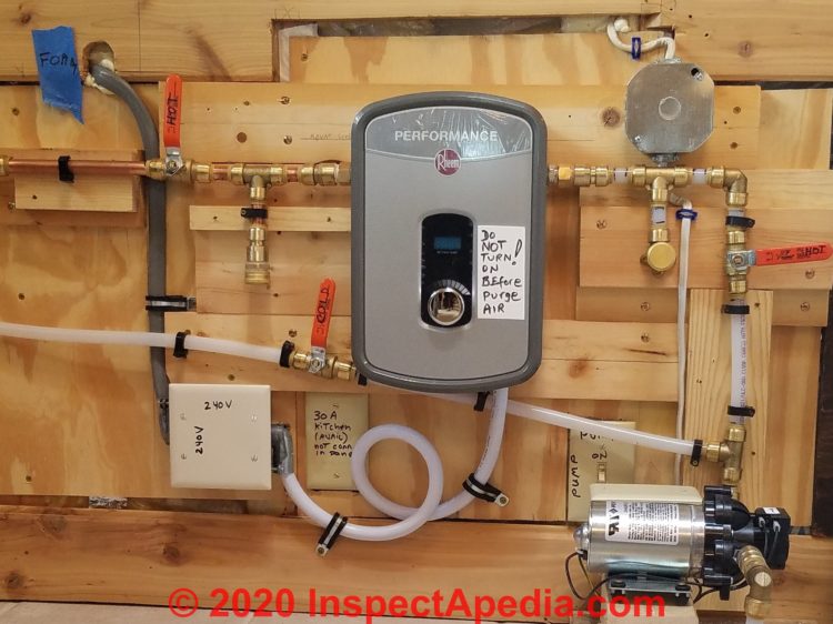 What size breaker do I need for a tankless water heater? Interior